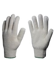 Перчатки х/б 10кл. ЛЮКС 42-44гр. 150текс, белые