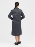 Халат женский Лигор (тк.Смесовая,210), т.серый/красный