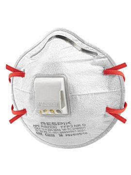 Респиратор чашеобразный RESPIK® RS2230 с клапаном, FFP3 (10 шт)
