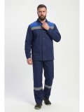 Костюм Зенк-1 СОП (тк.Смесовая,240) брюки, т.синий/васильковый