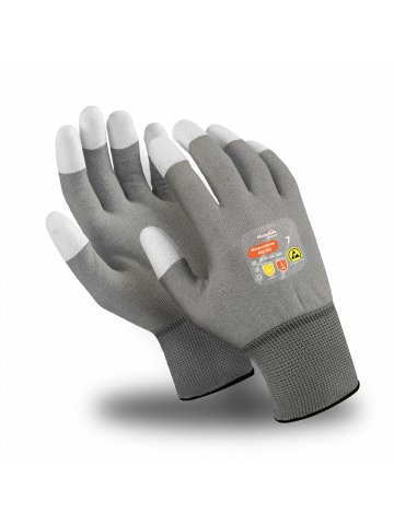 Перчатки Manipula Specialist® Микростатик (ESD) (нейл.+полиур.+медн.), MG-163